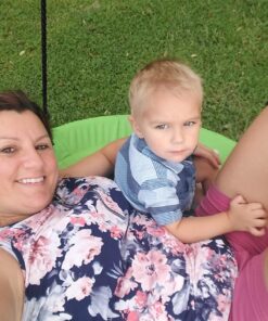 Royal Oak Saucer Tree Swing,Giant 40 Inches with Carabiners and Flags, 700 lb Weight Capacity, Steel Frame, Waterproof, Easy to Install with Step by Step Instructions, Non-Stop Fun! (Green) Green 36 81JMEnLzxML