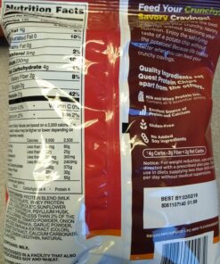 Quest Nutrition Sour Cream & Onion Protein Chips, Low Carb, Gluten Free, Potato Free, Baked, (8 Count of 1.1 oz Bags) 9 oz 1.1 Ounce (Pack of 8) 28 81JQGVA0K0L