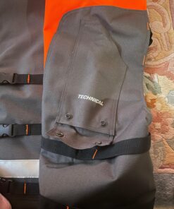 Husqvarna Technical Apron Wrap Chainsaw Chaps 36- to 38-Inch, Chainsaw Safety Equipment with 5 Layers, Adjustable Belt and Gear Pocket, Orange 36-38 In. Orange/Gray Tech. 27 81JSK68pGYL