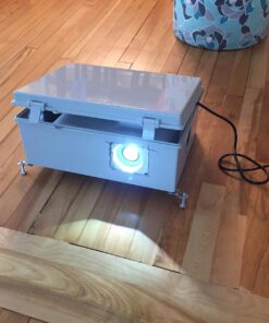 BUD Industries NBB-15247 Style B Plastic Outdoor NEMA Box with Solid Door 15.68" L x 11.73" W x 6.3" H, Gray 19 81JSoihXkBL