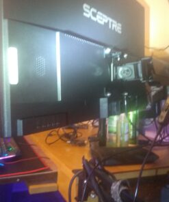 Sceptre E275W-1920 27" FHD 1080p 75Hz Monitor HDMI VGA Build-In Speakers, Metal Black 27 in 24 81JU86nE FL