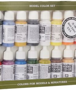 Alternative view of Vallejo Basic USA Acrylic Colors Paint Set, 17ml, Assorted Colors, 0.57 Fl Oz (Pack of 16)