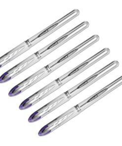 uni-ball Vision Elite Stick Roller Ball Pens, Bold Point, Purple Ink, 6 Pens 7 81JVQVArLiL
