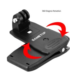 Sametop Backpack Strap Mount Quick Clip Mount Compatible with Gopro Hero 12, 11, 10, 9, 8, 7, 6, 5, 4, Session, 3+, 3, 2, 1, Hero (2018), Fusion, Max, DJI Osmo, Xiaomi Yi Action Cameras 36 81JWDxIleL