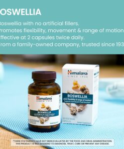 Himalaya Boswellia, Joint Support for Mobility and Flexibility, Promotes Tissue Preservation, 250 mg, 60 Capsules, 1 Month Supply, 2 Pack 60 Count (Pack of 2) 8 81JWPyqPQdL