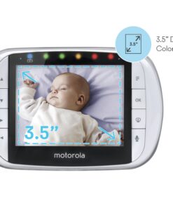 Motorola MBP36S Remote Wireless Video Baby Monitor with 3.5-Inch Color LCD Screen, Remote Camera Pan, Tilt, and Zoom 1-Camera 31 81JXlE 8KTL