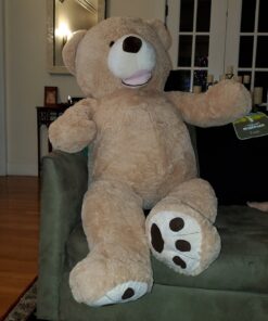 MorisMos Big Plush Giant Teddy Bear Premium Soft Stuffed Animals Light Brown,51 Inches 51 inches 36 81JXx856MEL