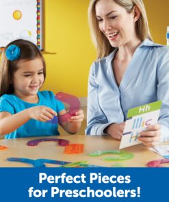 Alternative view of Learning Resources Letter Construction, Homeschool, School Activity Set, Play School, 60 Pieces, Ages 3+ 73 Pieces