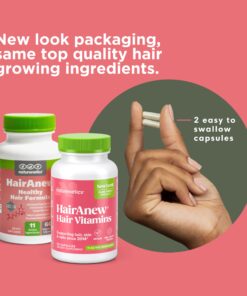 Alternative view of Naturenetics HairAnew Hair Growth Vitamins for Women & Men - Hair Vitamins For Faster Hair Growth & Thickness - Part of Proceeds go to Hair Loss Charity - Vegan Hair Supplement For Hair Skin Nails (1) 1