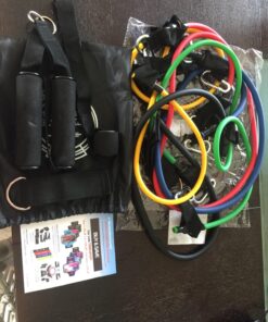 Resistance Bands Set for Men, Women, Exercise & Workout. Fitness Bands for Leg & Bicep Work. Workout Bands for Working Out. Stretch Bands for Physical Therapy. Strength Bands. Elastic Weight Training. 49 81Je0mGV nL 1