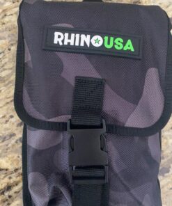 RHINO USA Folding Survival Shovel w/Pick - Heavy Duty Carbon Steel Military Style Entrenching Tool for Off Road, Camping, Gardening, Beach, Digging Dirt, Sand, Mud & Snow. 39 81Jexrx0FrL