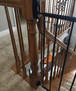 Toddleroo by North States 47.85" Wide Easy Swing & Lock Baby Gate - Series 1: Ideal for Wider Areas and stairways. Hardware Mount. Fits Openings 28.68" - 47.85" Wide (31" Tall, Matte Bronze) 45 81Jfbva19JL