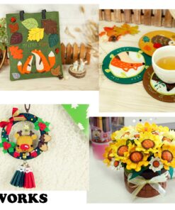 88pcs 4 x 4 inches (10 x 10cm) Assorted Color Mini Felt Fabric Sheets Patchwork Sewing DIY Craft 1mm Thick Felt only 88pcs 17 81JftLPPaWL