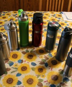 Gonex Tactical MOLLE Water Bottle Pouch, Drawstring Open Top & Mesh Bottom Travel Water Bottle Bag Hydration Carrier Black 41 81JgxyyWlAL 2