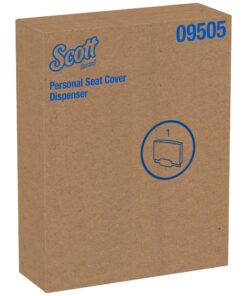Scott 09505 Personal Seat Toilet Seat Cover Dispenser, 17 1/2 x 2 1/4 x 13 1/4, White 8 81JhHPIUBEL