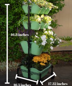 Watex Mobile Green Wall (Double Frame, Spring Bouquet), BPA Free Planters Double Frame 23 81JhireIn9L