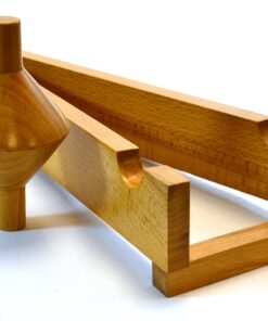 Center of Mass Demonstrator - Roller & Ramp - Rolls Up Inclined Plane - Clear Coated Wood Construction, 17"L - Great as Physics Demo or Executive Gift - Eisco Labs 8 81JhnxpWfLL