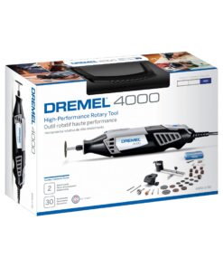 Dremel 4000-2/30 Variable Speed Rotary Tool Kit - Engraver, Polisher, and Sander- Perfect for Cutting, Detail Sanding, Engraving, Wood Carving, and Polishing- 2 Attachments & 30 Accessories 4000 Rotary Tool + 32 Accessories 42 81JitCTYBmL