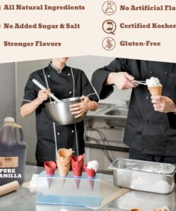 Bickford Flavors 4X Pure Vanilla Extract for Baking, Madagascar Bourbon Vanilla, No Sugar Added Flavoring, Gluten Free, Vanilla Essence Gourmet Baking Ingredients, Vegan Food Flavoring, 1 Gallon 128 Fl Oz (Pack of 1) 8 81JjCDSu91L