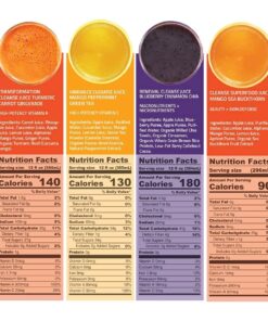 LEMONKIND 1-Day CORE Cleanse: Kickstart Weight Management & Banish Bloating - Effortless Detox with Plant-Based, Non-GMO and Gluten-Free Juices - 8 Refreshing Flavors Core Cleanse (1 Day) 31 81Jmnyr4vRS