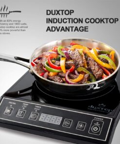 Duxtop 1800W Portable Induction Cooktop Countertop Burner, Black 9100MC/BT-M20B 33 81JnoDQHpAL
