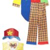 Men's Clown On The Town Costume, Blue/Red, One Size 22 81JoMziEoYL