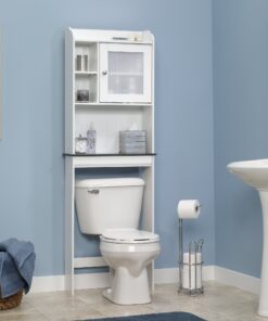 Alternative view of Sauder Caraway Etagere/Pantry cabinets, L: 23.31" x W: 7.44" x H: 68.07", Soft White finish