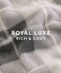 Sunbeam Royal Luxe Rodeen Plaid Grey Heated Personal Throw / Blanket, Cozy-Warm, Adjustable Heat Settings 18 81JraT5k2oL