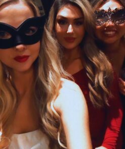 Forum Novelties Masquerade Harlequin Cat Eye Half Mask for Women - Comfortable Halloween Half Eye Masquerade Mask for Girls - One Size Fits All - Black 9 81JuVGoclyL