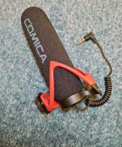 comica CVM-V30 LITE Video Microphone,Super-Cardioid Condenser On-Camera Shotgun Microphone for Canon Nikon Sony Panasonic DSLR Cameras,Mic for iPhone Android Smartphone with 3.5mm Jack(Red) Red 27 81JucbSEvAL
