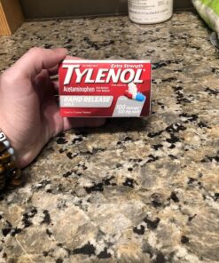 Tylenol Extra Strength Acetaminophen Rapid Release Gels, Pain Reliever & Fever Reducer, 100 ct Unflavored 100 Count (Pack of 1) 53 81JugC6E oL 1