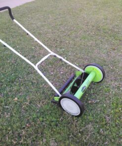 Greenworks 16-Inch Reel Lawn Mower with Grass Catcher 25052,Black/Green, 47"D x 22"W x 29.75"H 16" Reel Mower 58 81Jv2K5LkuL