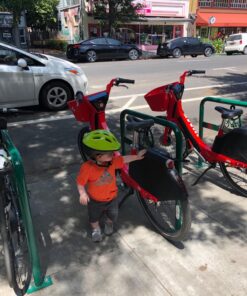 Joovy Noodle Bike Helmet for Toddlers and Kids Aged 1-9 with Adjustable-Fit Sizing Dial, Sun Visor, Pinch Guard on Chin Strap, and 14 Vents to Keep Little Ones Cool (Small, Greenie) Small 26 81JvL f1EmL