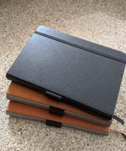 Ruled Notebook/Journal - Lined Journal for Writing, 5.75'' x 8.4'' Notebook Journal, 146 pages Faux Leather Notebook with Thick Paper, Waterproof Hardcover, Elastic Closure black 53 81JvV3k6ugL