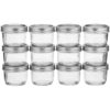 Kerr Wide Mouth Half-Pint Glass Mason Jars 8-Ounces with Lids and Bands 12-Count per Case (1-Case) 28 81JveRPoFL