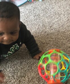 Bright Starts Oball Easy Grasp Rollin' Rainstick Rattle Cause & Effect Infant Toy, Age 3 Months and up Multicolored 23 81Jw3Rdq1zL 3