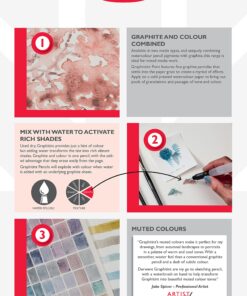 Derwent Graphitint Pencils Tin, Set of 24, Great for Holiday Gifts, Unique Blend of Graphite and Color, Watersoluble, Ideal for Mixed Media, Professional Quality (0700803) 24 Count 35 81Jw8xMHwS