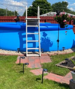 Intex 18ft X 48in Easy Set Pool Set with Filter Pump, Ladder, Ground Cloth & Pool Cover 18 ft x 48 in 42 81JwdCRlqJL