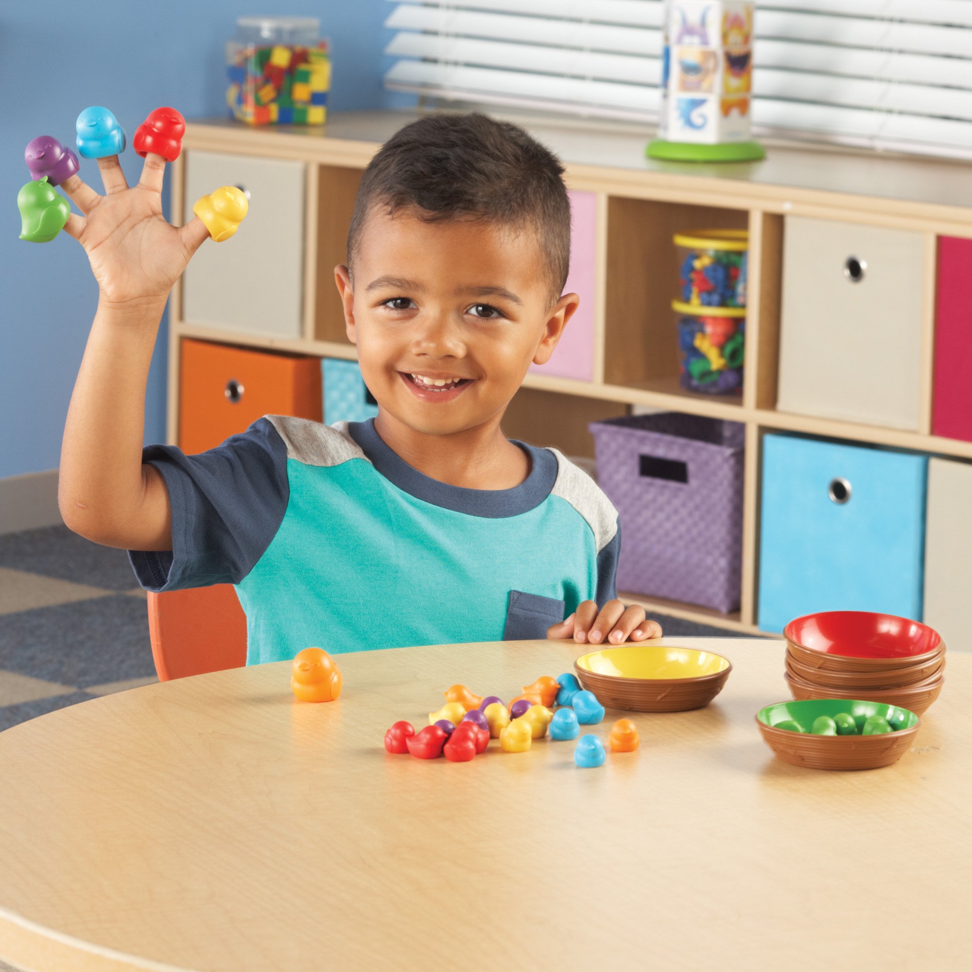 Learning Resources Birds in a Nest Sorting Set, Fine Motor Set, Color Sorting Set for Toddlers, 36 Pieces, Ages 3+ 3 Learning Resources Birds in a Nest Sorting Set, Fine Motor Set, Color Sorting Set for Toddlers, 36 Pieces, Ages 3+ - Image 3