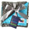 Reversible Unisex Children's Soft Baby Blanket Minky Dot (Turquoise/Grey) Turquoise/Grey 41 81Jy6bc8IZL
