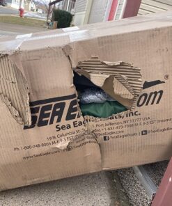 Sea Eagle 285 Frameless Inflatable 9’ Pontoon Fishing Boat - 1 Person- Lightweight, Portable-Perfect for Hunting & Fishing-Sets up in 5 Minutes 285fpb Frameless Fishing Boat Pro Package 38 81JyQeW0 L