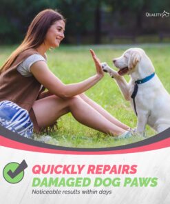 Paw Nectar Dog Paw Balm - Heals, Repairs & Restores Dry, Cracked & Damaged Paws - 100% Organic & Natural Cream Butter, Wax, Moisturizer & Protection for Dog Feet & Foot Pads - Effective & Safe - 2 Oz 29 81JyV BQf3L