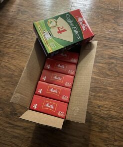 Melitta #4 Cone Coffee Filters, Natural Brown, 100 Count (Pack of 6) 600 Total Filters 31 81Jz22LP XL