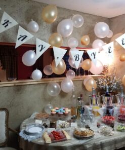 Elecrainbow 12 Inches 320 Grams Thickened White Balloons,White Party Supplies for Birthday Wedding Baby Shower Graduation Anniversary Memorial Day,100 Count 31 81K D6PHL