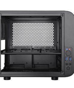 Thermaltake Core V1 SPCC Mini ITX Cube Gaming Computer Case Chassis, Interchangeable Side Panels, Black Edition, CA-1B8-00S1WN-00 94 81K2SRTWvCL