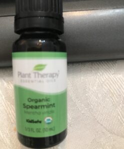 Plant Therapy USDA Certified Organic Spearmint Essential Oil 10 mL (1/3 oz) 100% Pure, Undiluted, Therapeutic Grade 0.34 Fl Oz (Pack of 1) 22 81K4eUohNL