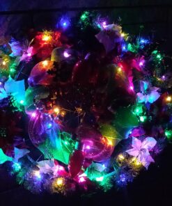 GDEALER 2 Pack LED Fairy Lights Halloween Battery Operated String Lights Waterproof 8 Modes Remote Control Color Changing Christmas Lights 60 LED 20 Feet Copper Wire Firefly Lights- Multicolor 52 81K5JviK2cL