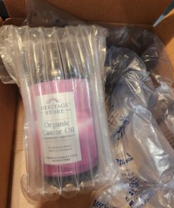 HERITAGE STORE Organic Castor Oil, Glass Bottle, Cold Pressed, Rich Hydration for Hair & Skin, Bold Lashes & Brows | 32oz 32 Fl Oz (Pack of 1) 40 81K66t1wRuL