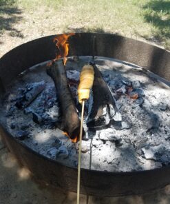 MalloMe Bamboo Skewers 30 Inch 100 pcs Marshmallow Roasting Sticks - 5mm Thick Long Wooden Heavy Duty - Hot Dog Smores Apple Candy Sticks Shish Wood Kabob Skewers for Grilling Fire Pit BBQ Appetizers 36 81K6Td1ObzL