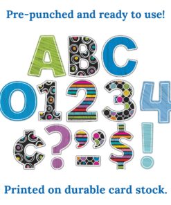 Carson Dellosa 152 Piece 4 Inch Colorful Chalkboard Bulletin Board Letters for Classroom, Uppercase Alphabet Letters, Numbers, Punctuation & Symbols, Cutout Letters for Bulletin Boards 24 81K7LgRTQlL